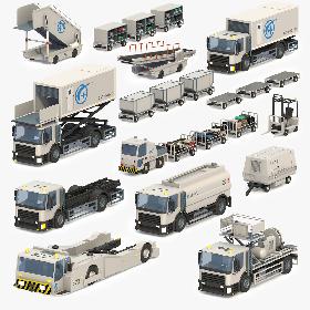 3D Airport Vehicles